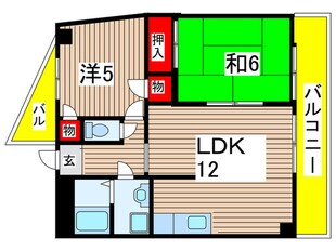 リバ－サイドビュ－の物件間取画像